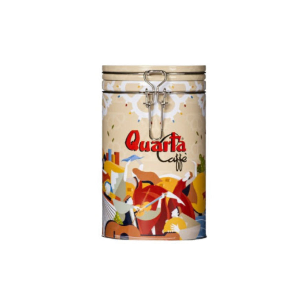 Quarta caffè can of with 250g Avio oro blend included inside