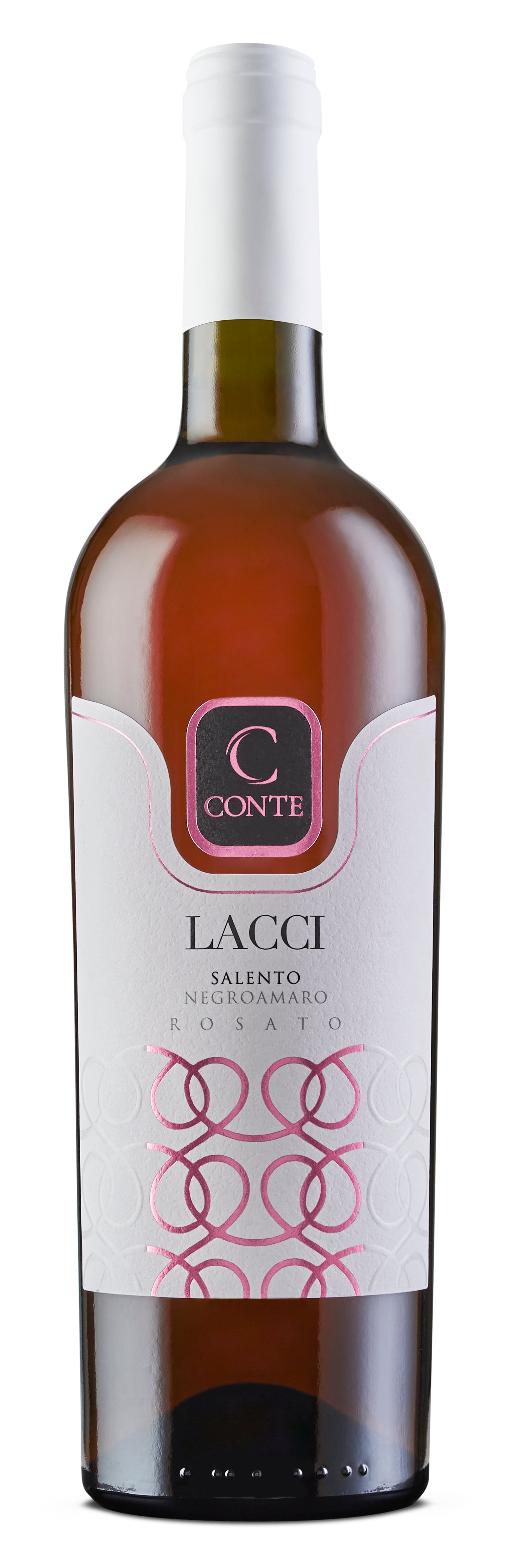 Conte-Wein und Maker-Box 3 Flaschen Lacci Salento g.g.A. Negroamaro Rosé