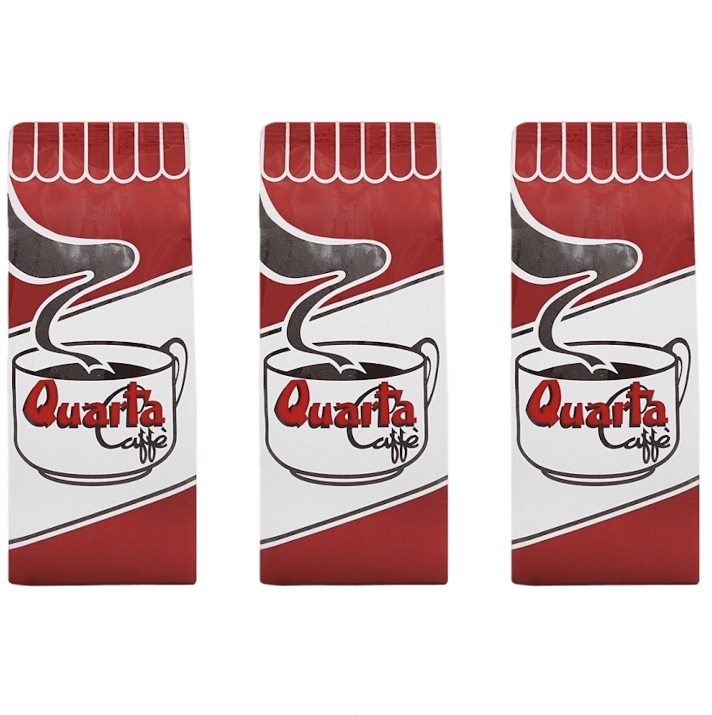 Quarta Caffè 3 packs of ground red quality, each pack 500g