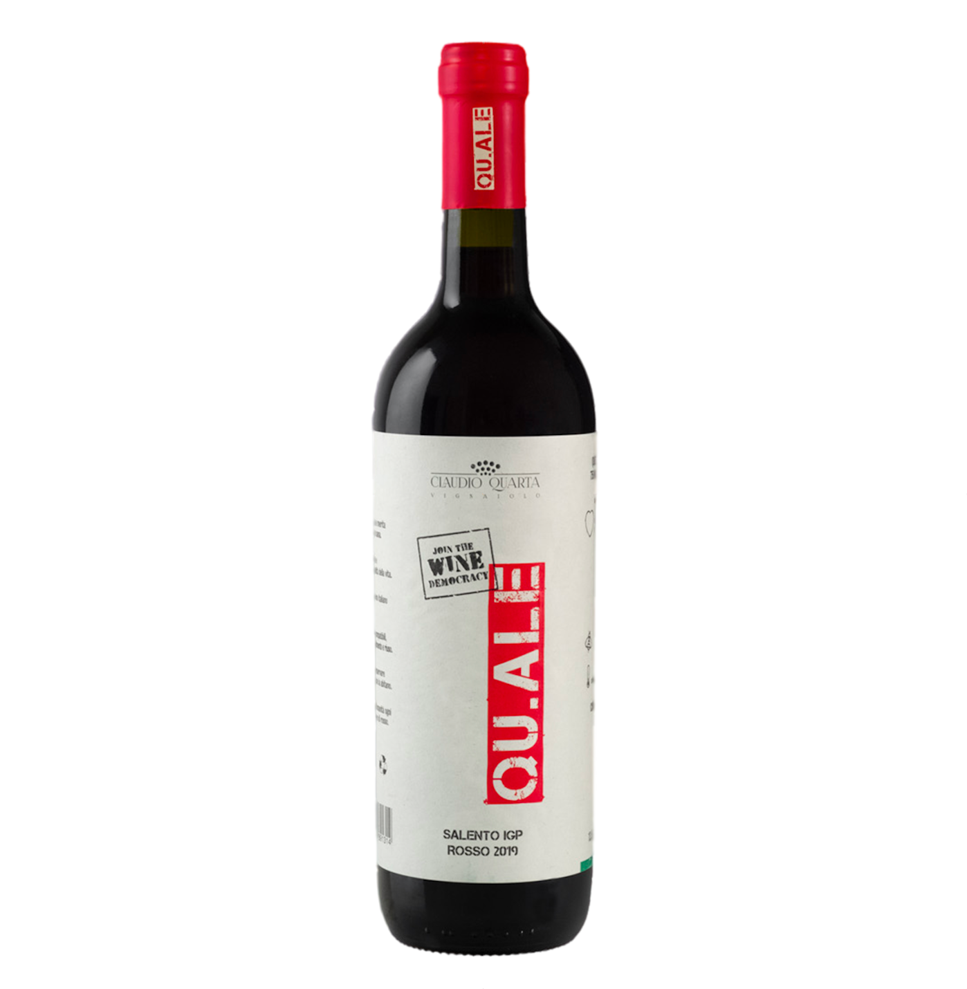 Claudio Quarta vignaiolo Qu.ale red IGP Salento 2019