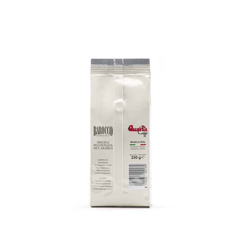 Lotto 3 confezioni Barocco Quarta caffè 100% arabica, ogni confezione 250 gr
