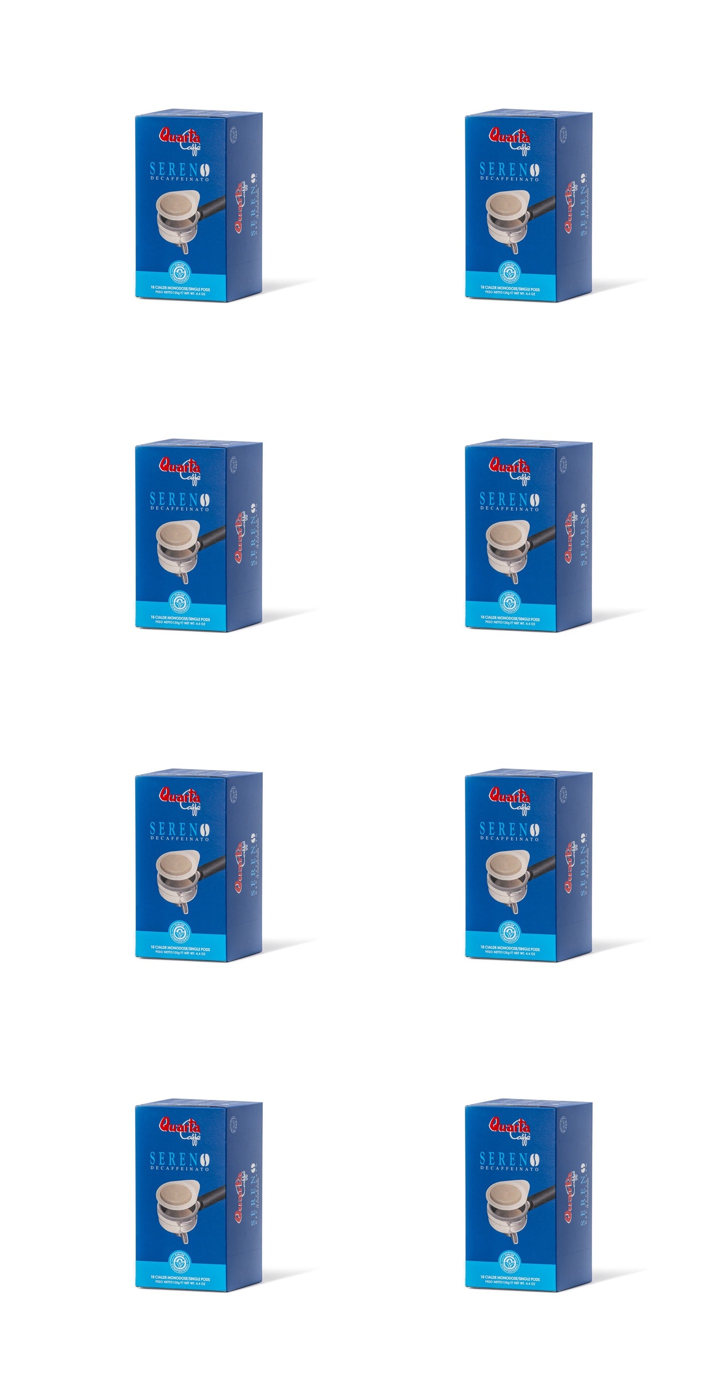 Quarta Caffè Lotto Sereno Decaffeinated, 18 pods per pack