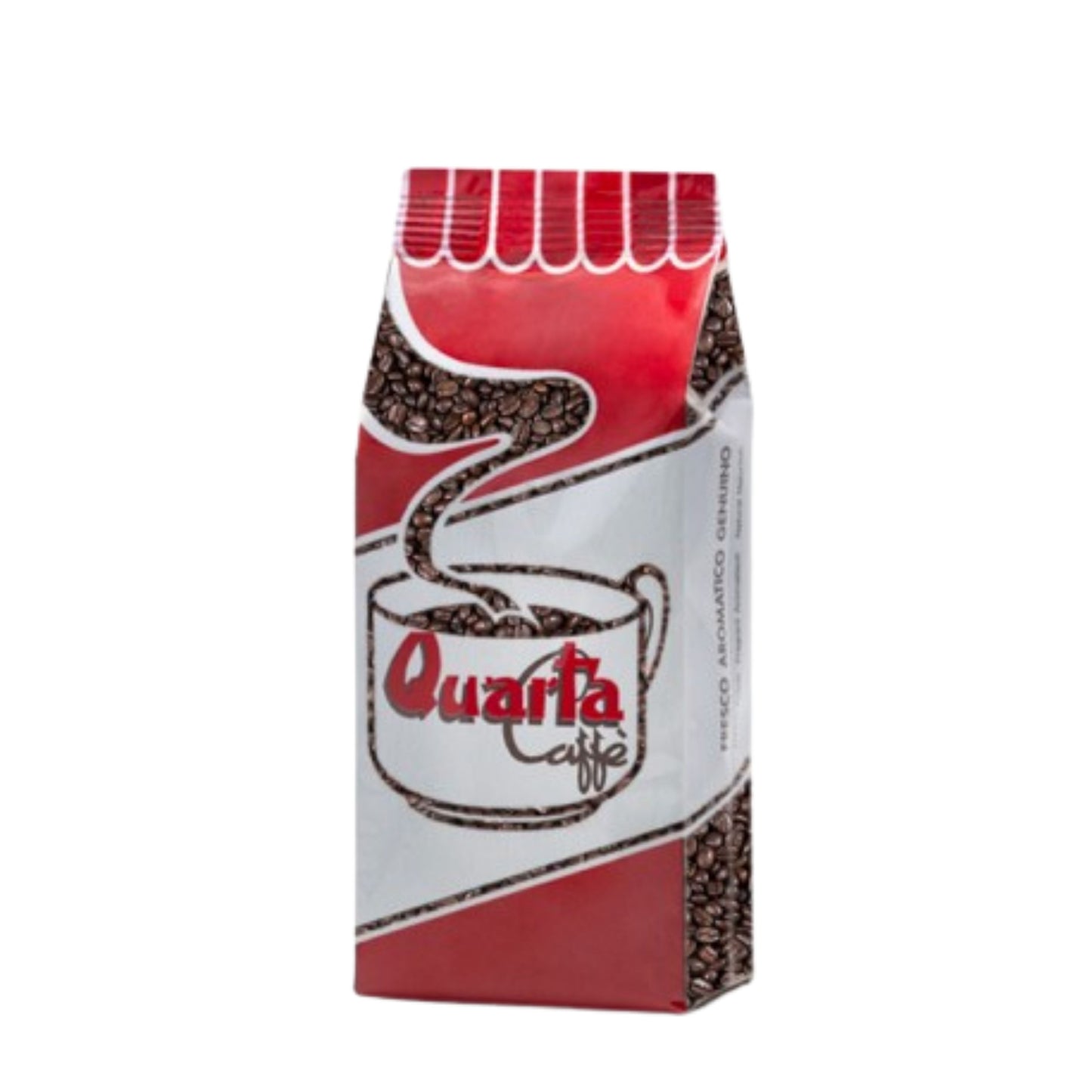 Quarta caffè 3 confezioni miscela rossa in grani, ogni confezione 250 gr