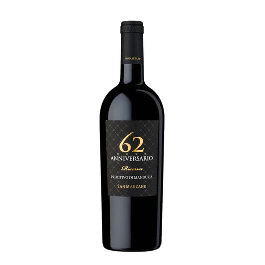 San Marzano anniversario 62 primitivo di Manduria DOP riserva 2019