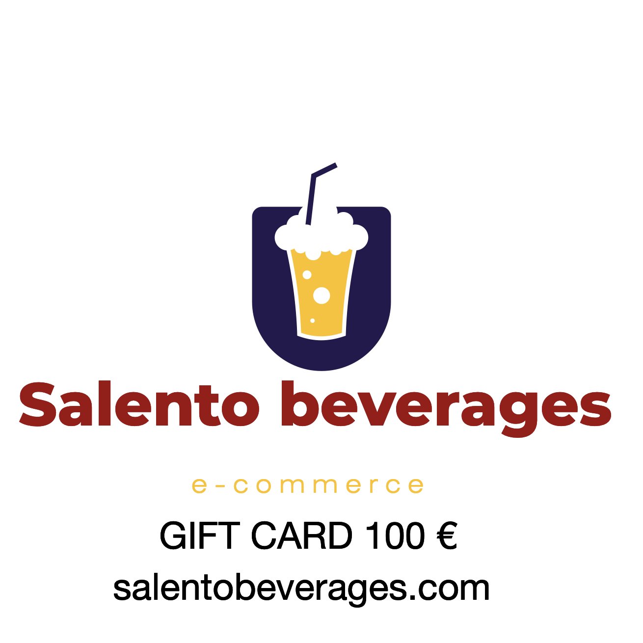 Gift card personalizzate salentobeverages.com di vari tagli