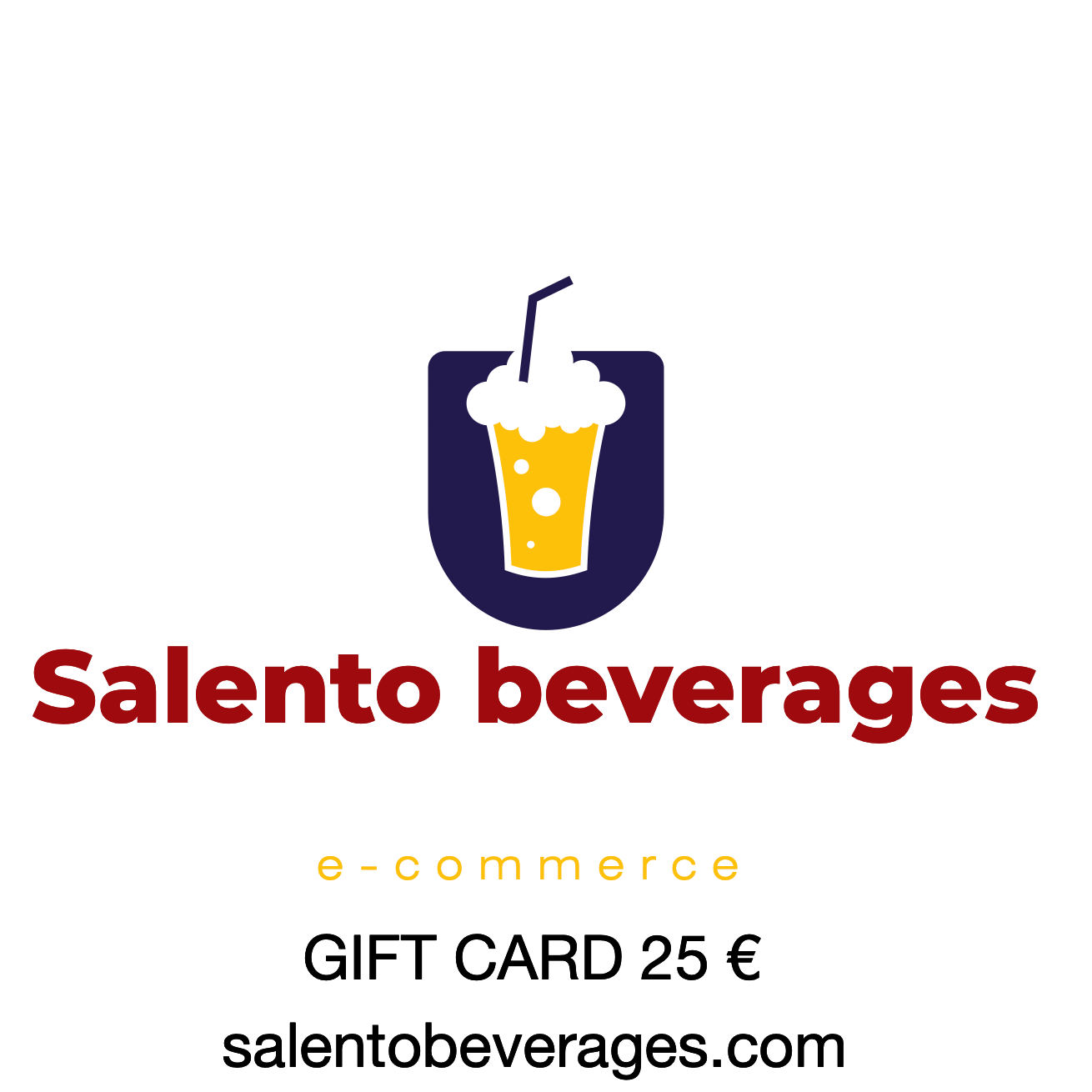 Salentobeverages.com personalized gift cards of various denominations