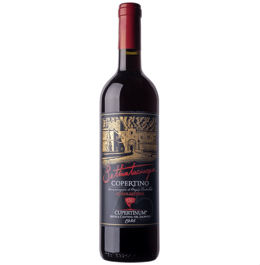 Cupertinum 75-jähriges Jubiläum Copertino Rosso DOC Reserve 2015